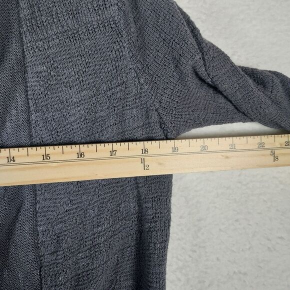 Maurices Women’s Open Front Cardigan Sweater Gray M Cotton Rayon USA Made - Picture 5 of 8